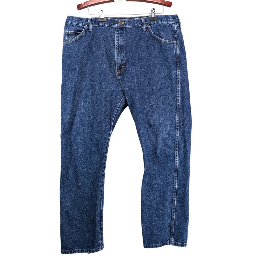 Vtg 90s-Y2K Wrangler‎ Jeans Men's 40x30 Regular Fit Straight Leg Dark Stonewash